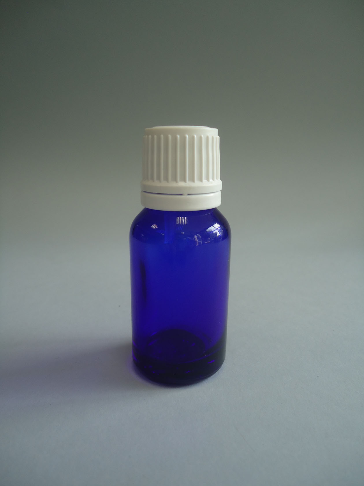 Frasco destilagotas   15 ml. azul cobalto